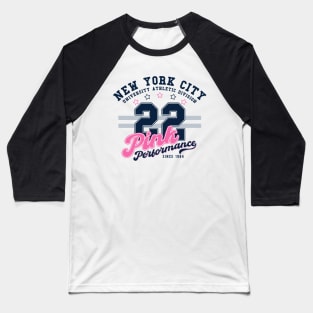 Pink Performance Baseball T-Shirt